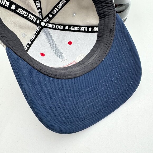 RAWLINGS BLACK CLOVER RBC CLOVER NATION FITTED HAT Size small to medium navy Ame - Picture 9 of 9